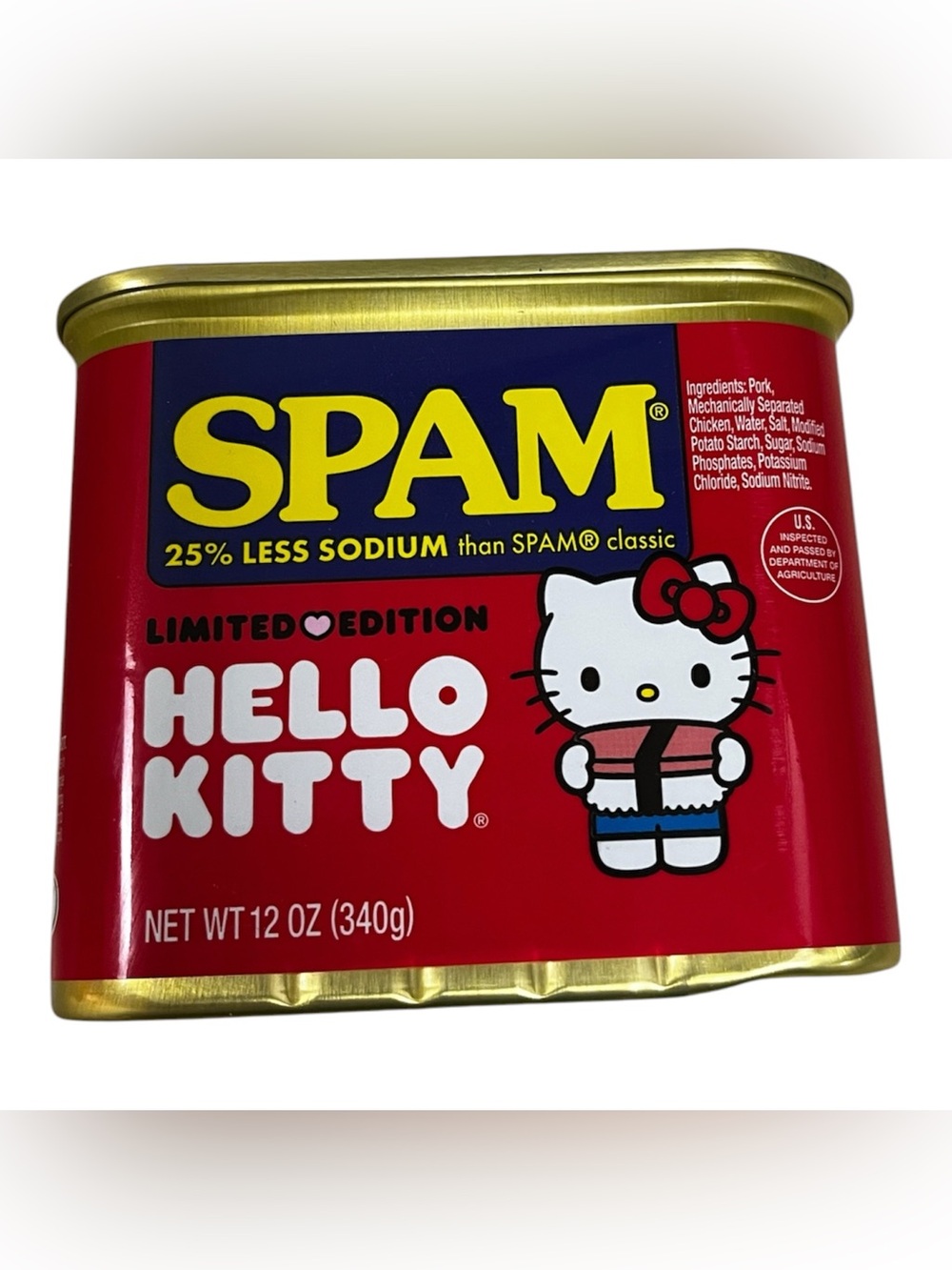 Sanrio Hello Kitty Red & Gold Collectible Tin
With Spam contents💯